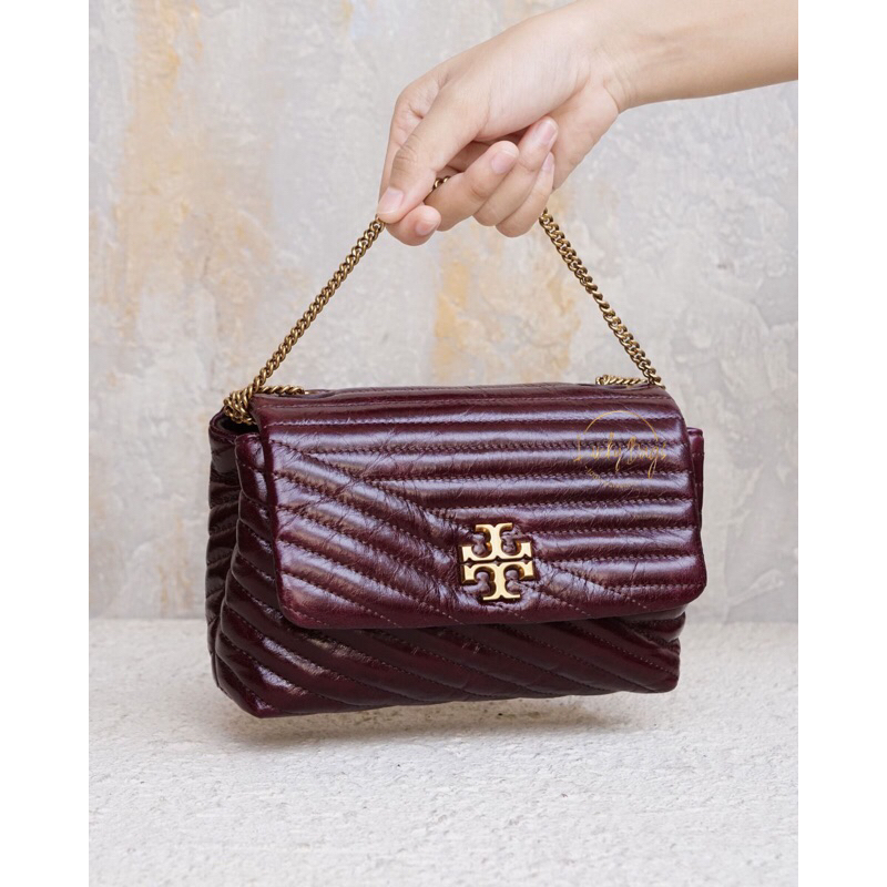 Jual tory burch kira chevron glazed mini bag (authentic / original ...