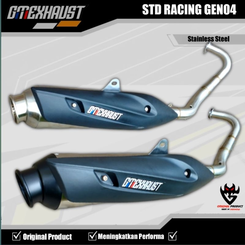 Jual Knalpot Standar Racing Nmax Aerox Pcx Vario Adv Original Gm Type