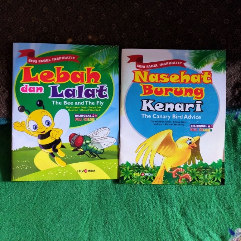 Jual BUKU FABEL CERITA ANAK DAN DONGENG BINATANG BILINGUAL UKURAN BESAR ...