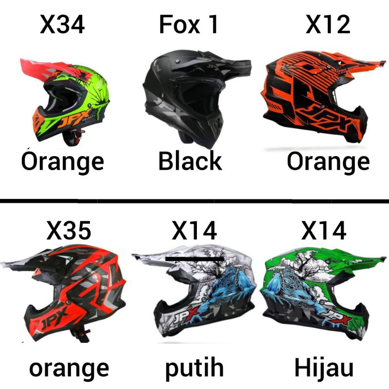Jual PROMO Helm motocross supermoto cross jpx kpx crf wr ktm yz