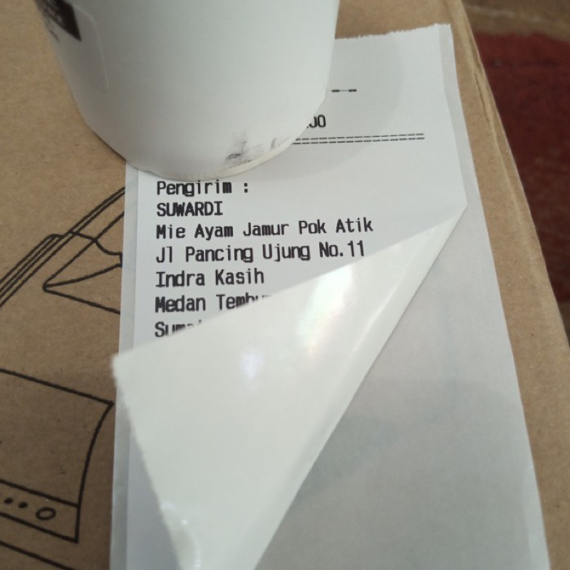 Jual Label Stiker Continuous Roll Thermal Sticker 57 x 10 meter 57x40 ...