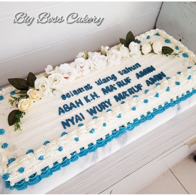 Jual BIG SIZE CAKE KUE BESAR PERSEGI PANJANG RECTANGULAR | Shopee Indonesia