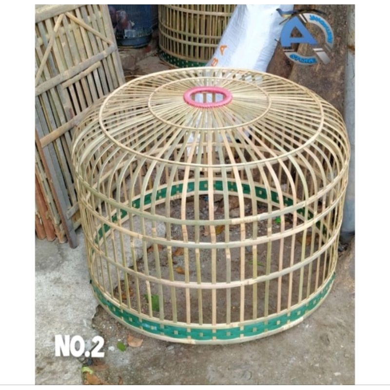 Jual Kurungan Kandang Bambu Bulat No Umbaran Entok Ayam Jago