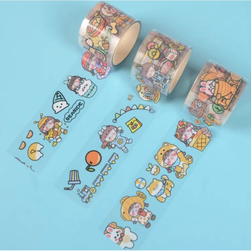 Jual Solatip Momo Korea Deco Tape Karakter Kartun Cantik/ Stiker