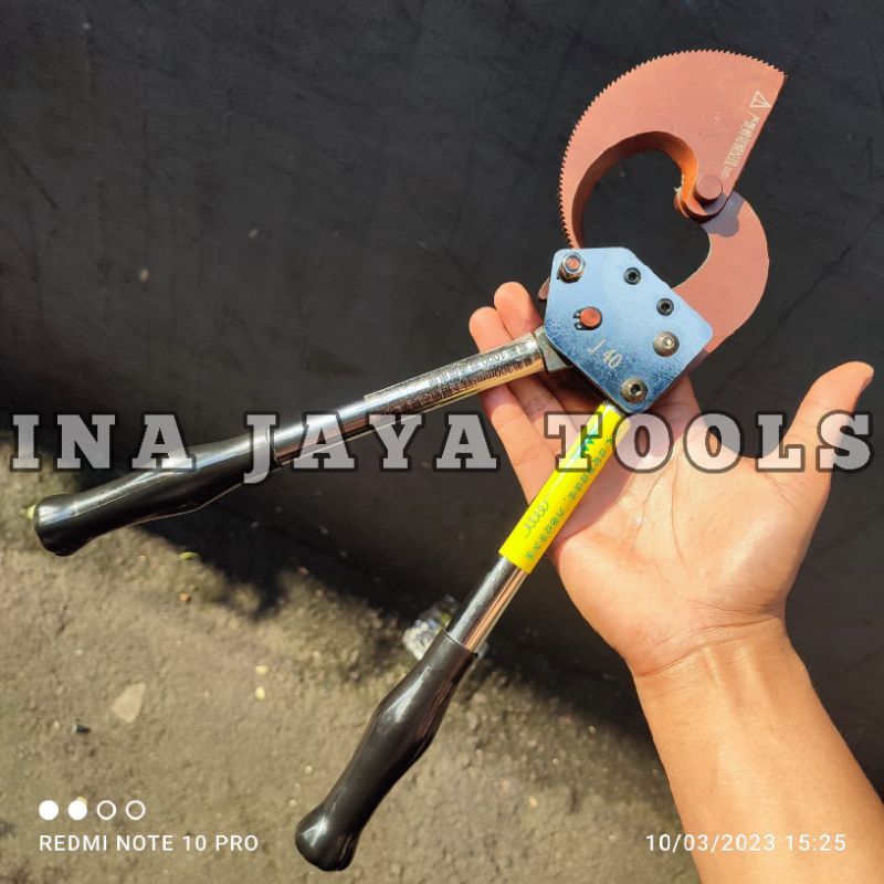 Jual ratchet cable cutter J-40 gunting tang pemotong kabel | Shopee ...