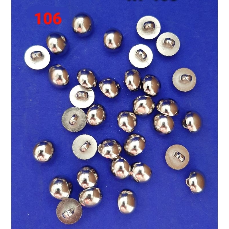Jual [106] KANCING JAMUR SILVER UKURAN 13MM @144 PCS | Shopee Indonesia