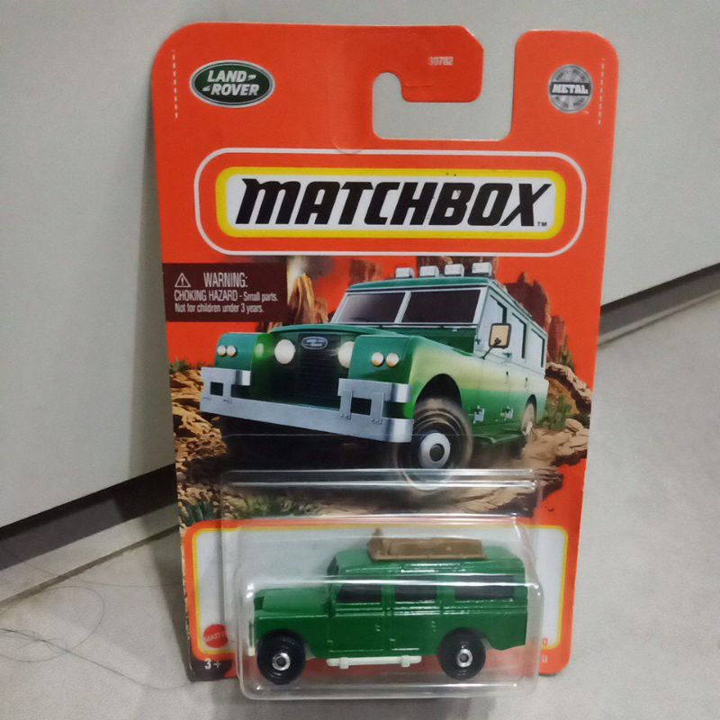 Voiture Miniature Matchbox 1:64 - Land Rover Gen II 1966 - Neuf - Modèle Rallye Blanc