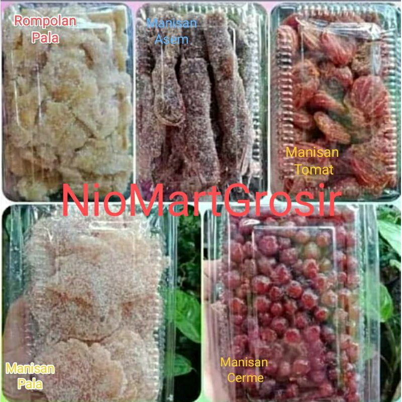 Jual Aneka Manisan Buah Pala Asem Cerme Tomat 1kg Shopee Indonesia