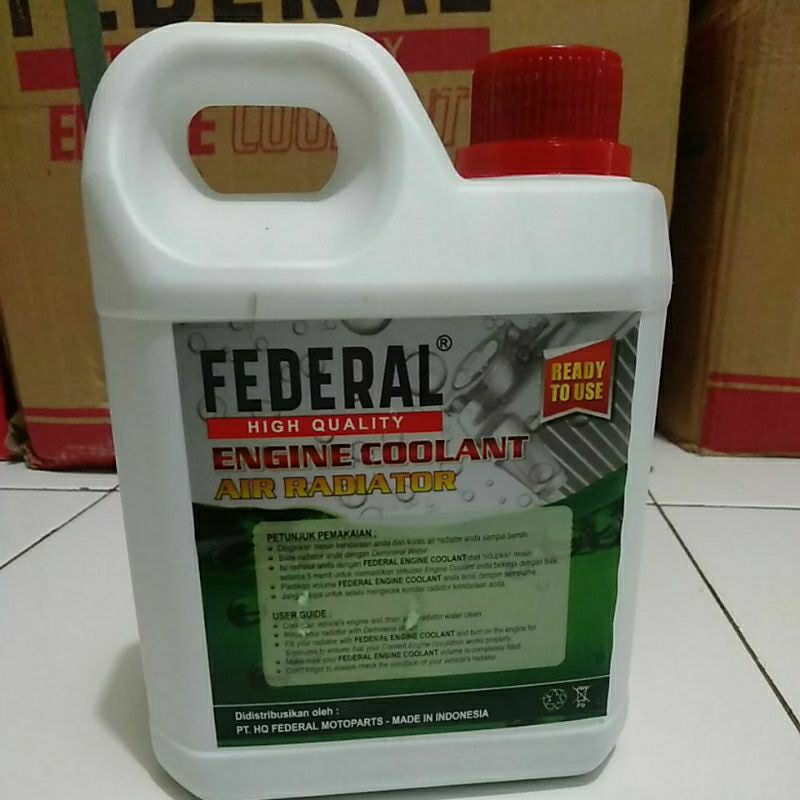 Jual air radiator engine coolant federal 1L | Shopee Indonesia
