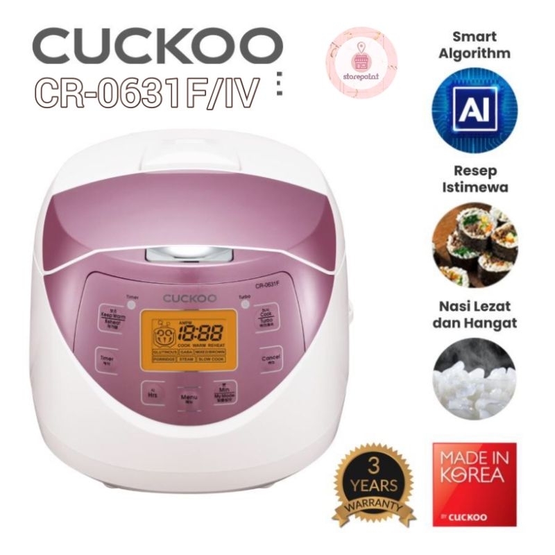 Jual CUCKOO RICE COOKER DIGITAL PENANAK NASI CR0631F Shopee Indonesia