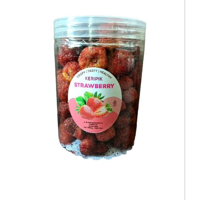 Jual Keripik Strawberry Keripik Buah Keripik Sehat Cemilan Sehat