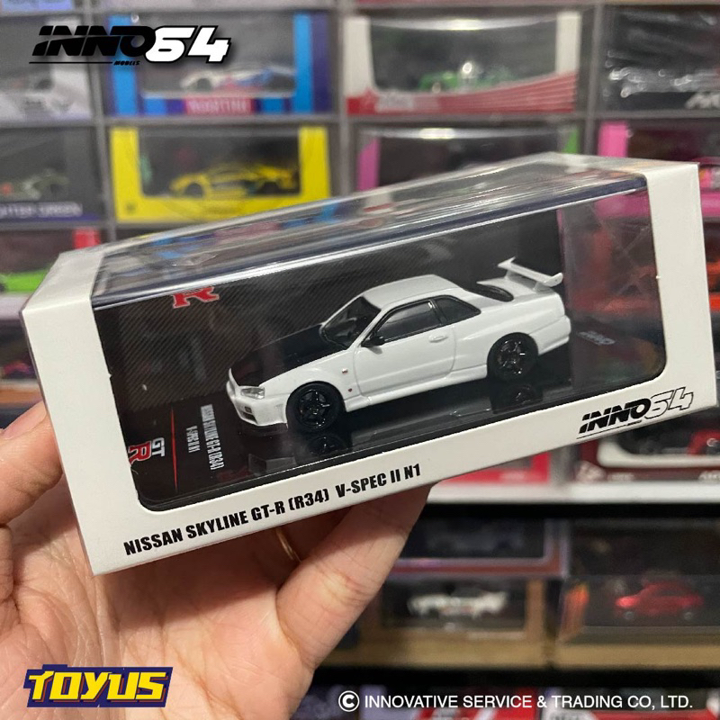 Jual Inno64 Inno - NISSAN SKYLINE GTR R34 V SPEC II N1 WHITE CARBON ...