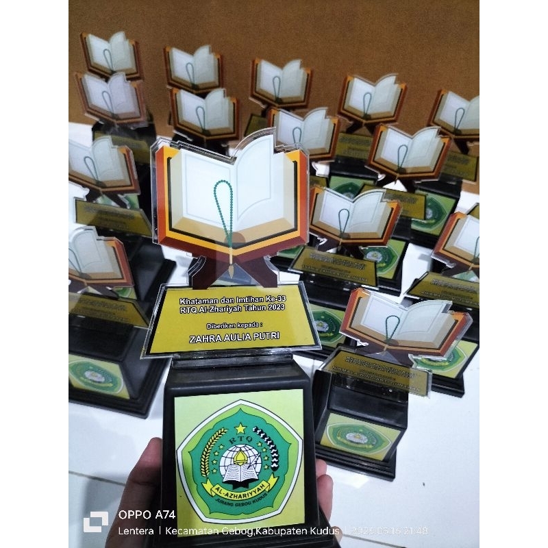 Jual Plakat Akrilik Plakat Wisuda Tpq Al Quran Shopee Indonesia