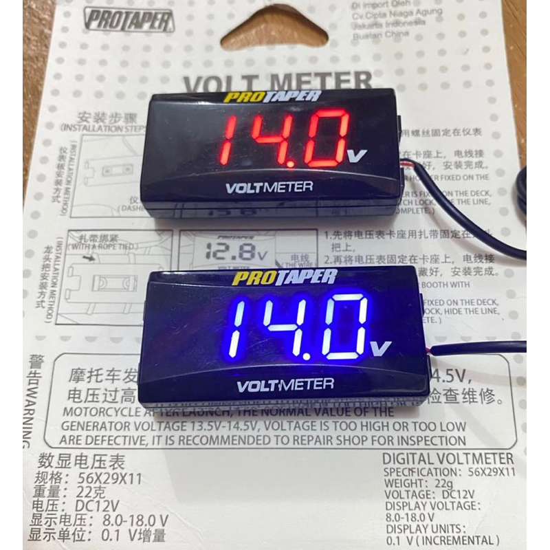 Jual PROMO VOLT METER AKI DIGITAL/VOLT METER WATERPROOF | Shopee Indonesia