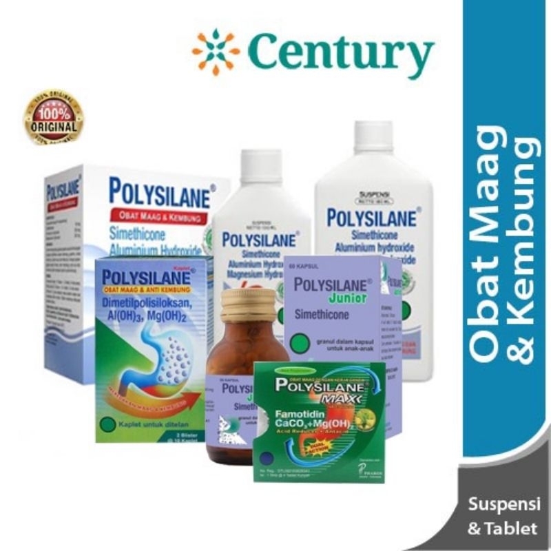 Jual Polysilane Tablet & Suspensi /Maag / Sakit Maag / Asam Lambung ...
