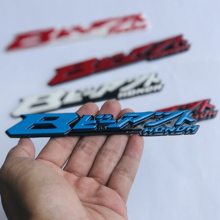 Jual EMBLEM VARIASI MOTOR BEAT JAPAN TULISAN JEPANG DAPAT SATU SET ATAU