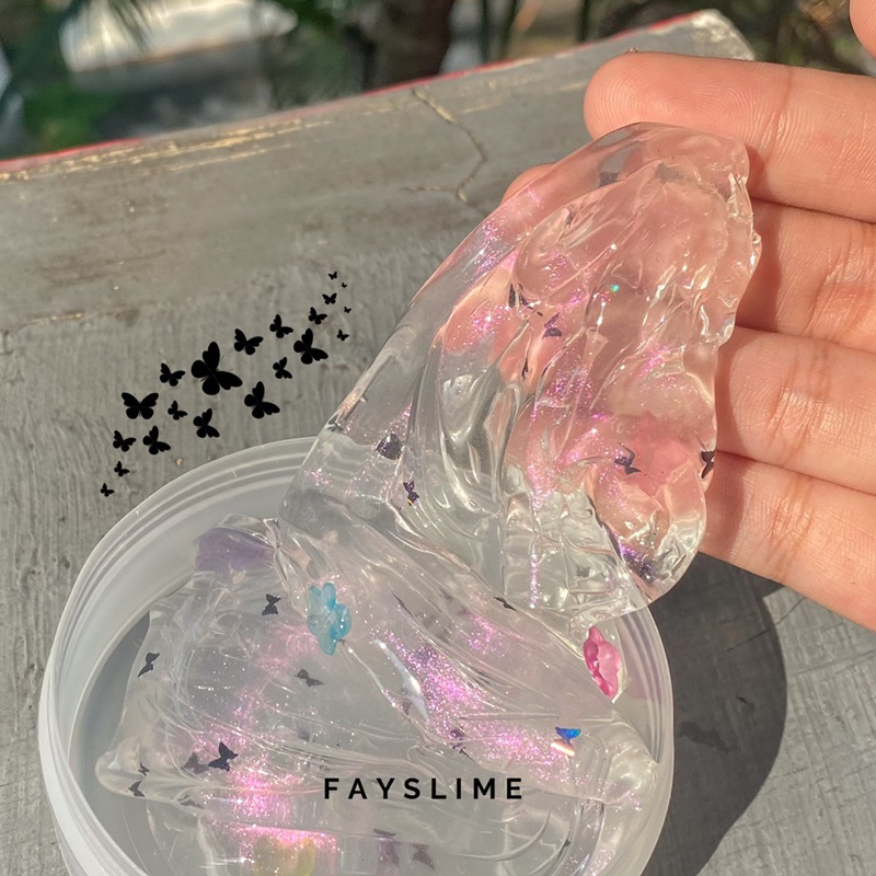 Jual Bell flower slime | metalic slime | clear slime | Shopee Indonesia