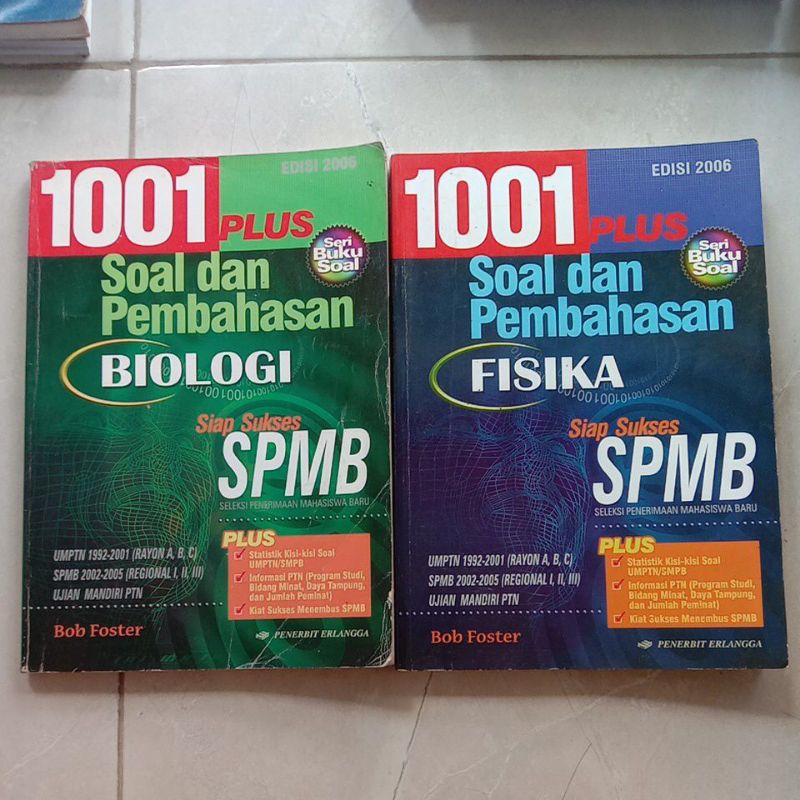 Jual Original 1001 Plus Soal Dan Pembahasan Biologi Dan Fisika Siap