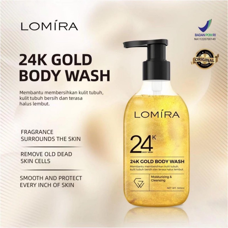 Jual LOMIRA 24K GOLD BODY WASH 300ml Shopee Indonesia