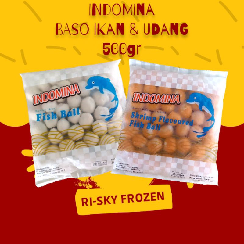 Jual Indomina Baso Ikan Baso Udang 500gr Shopee Indonesia