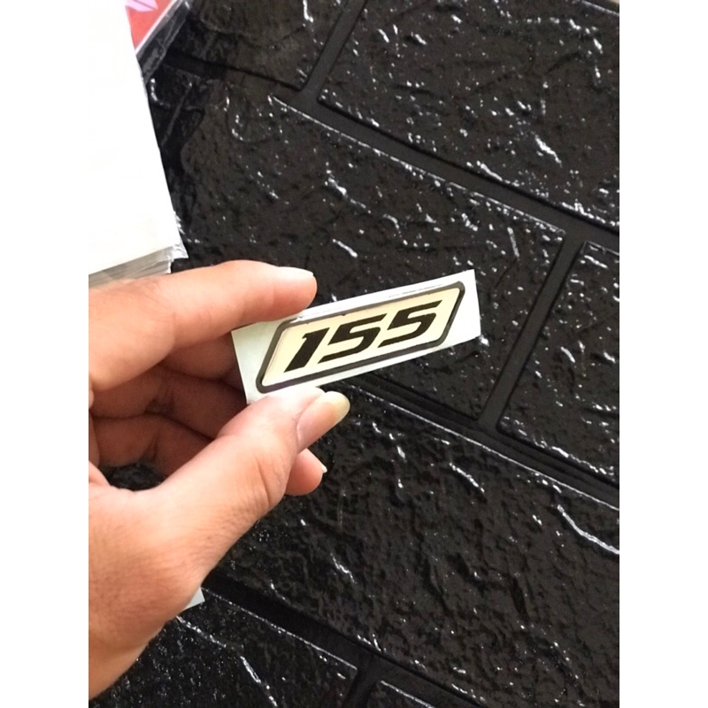 Jual Sticker emblem cc motor 3D stiker 125 150 155 | Shopee Indonesia