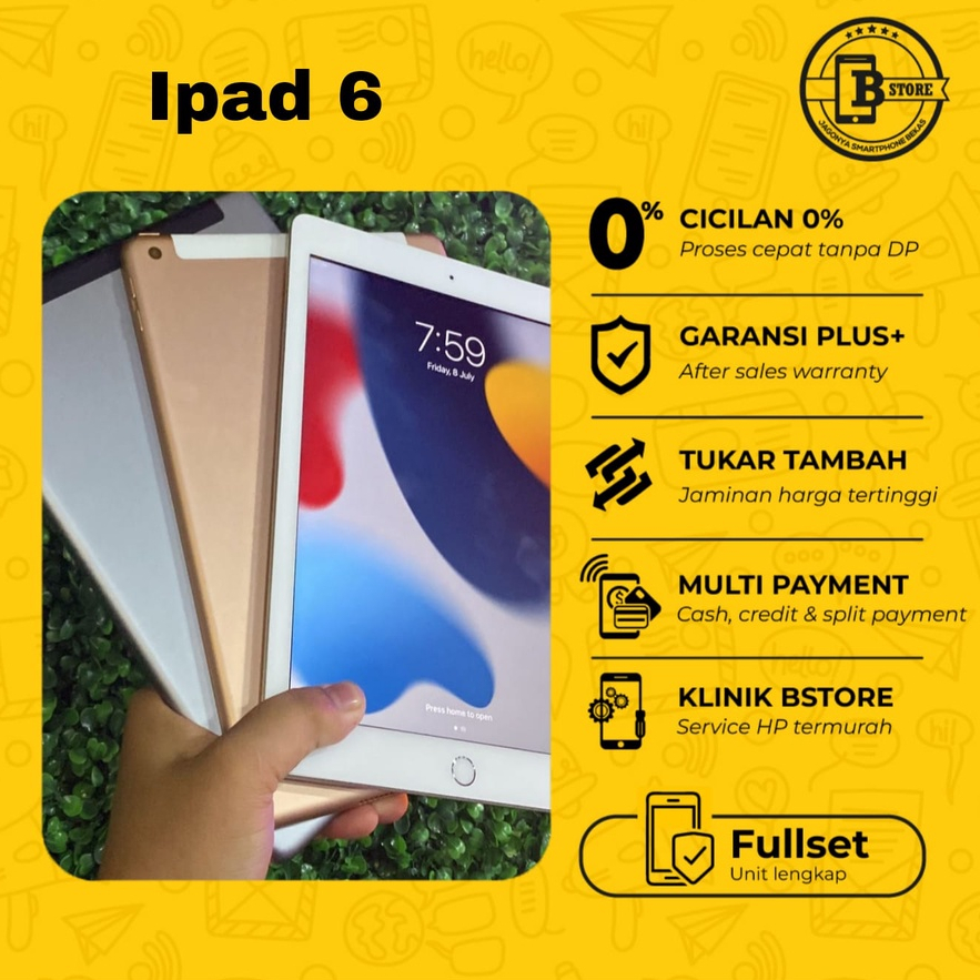 Jual IPad 6 32GB - WIFI ONLY - 32 GB - COD SEMARANG | Shopee Indonesia