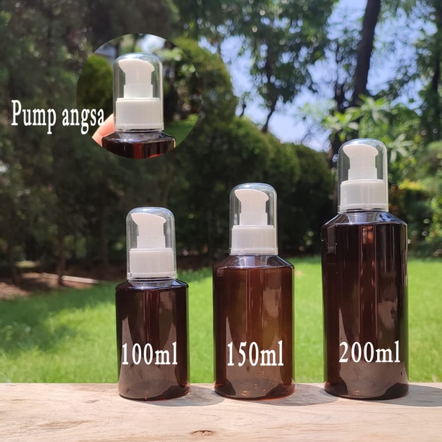 Jual Botol Pump skincare Pump Lotion 150ml Botol Lotion Sabun Mandi gel ...