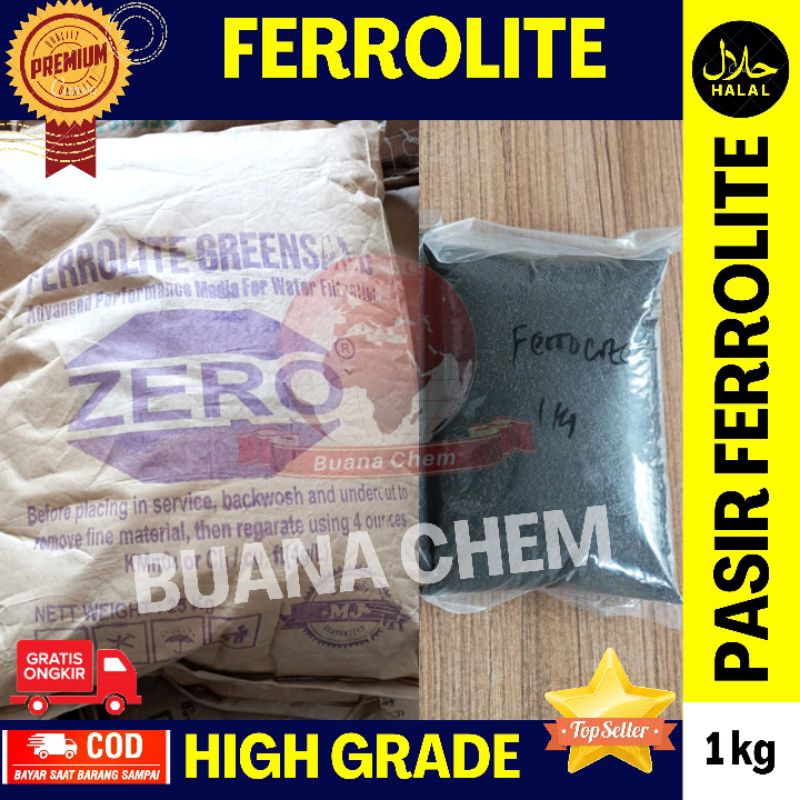 Jual Ferolite Media Filter Air 1kg Air Kuning Keruh / Ferolit Water Treatment Premium Shopee