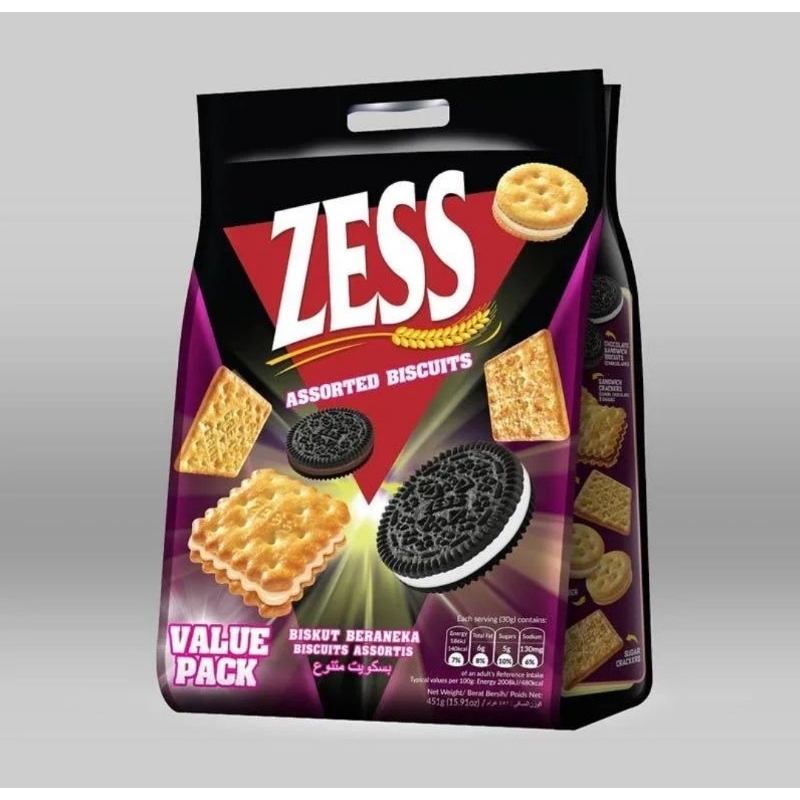 Jual Zess Sandwich Assorted / Biscuit Sandwich Zess Assorted 288g ...