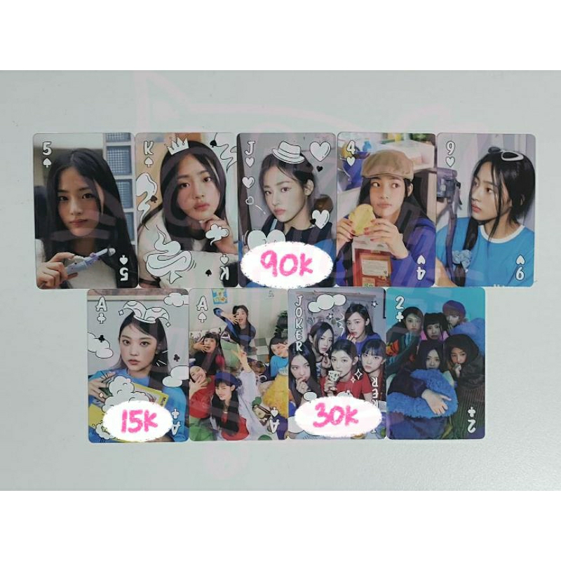 Jual Newjeans Season S Greetings Sg Playing Card Photocard Pc Minji Haerin Group Shopee