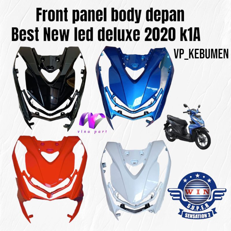 Jual Cover Front Panel Tameng Body Depan Beat Esp New Led K A Hitam Putih Merah Biru Muda