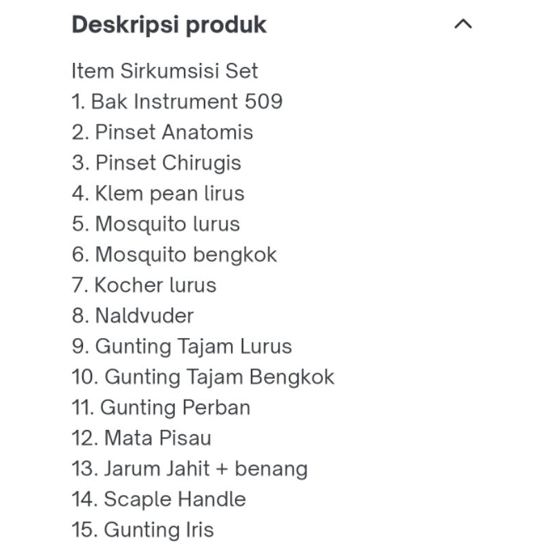 Jual sirkumsisi set / sirkum set /alat bedah | Shopee Indonesia