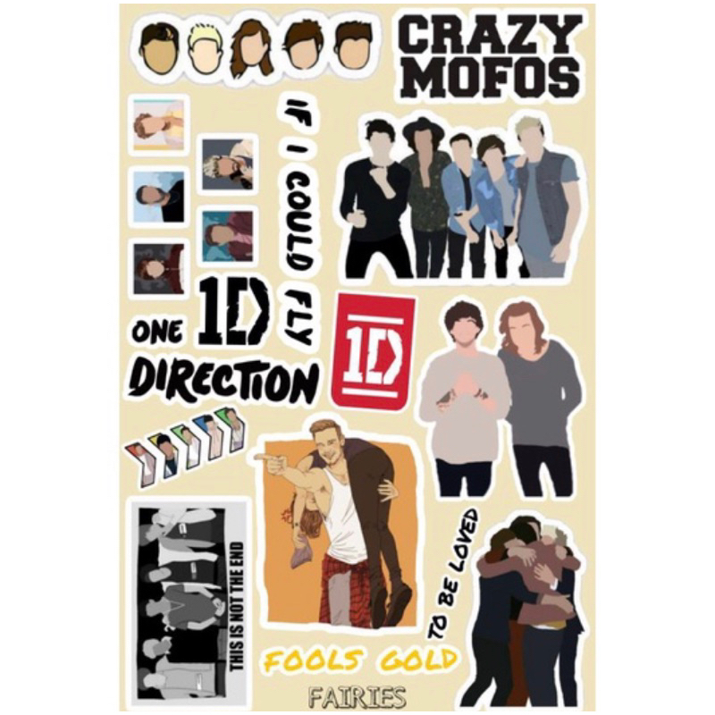 Jual Sticker sheets One Direction and Harry Styles | Shopee Indonesia