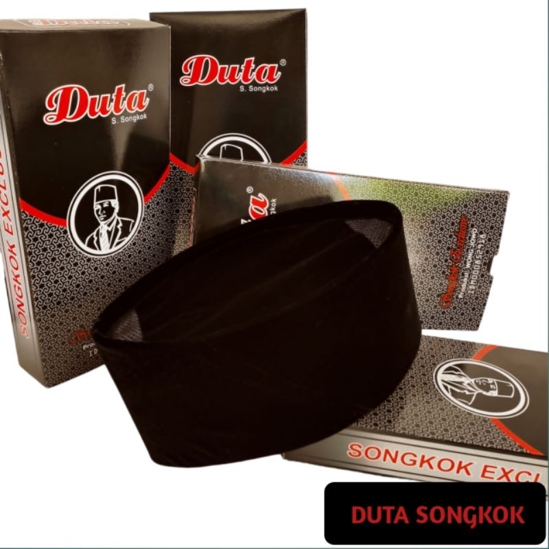 Jual Songkok Hitam Tinggi 11 cm/12 cm, Peci Hitam AC Berkualitas bahan ...