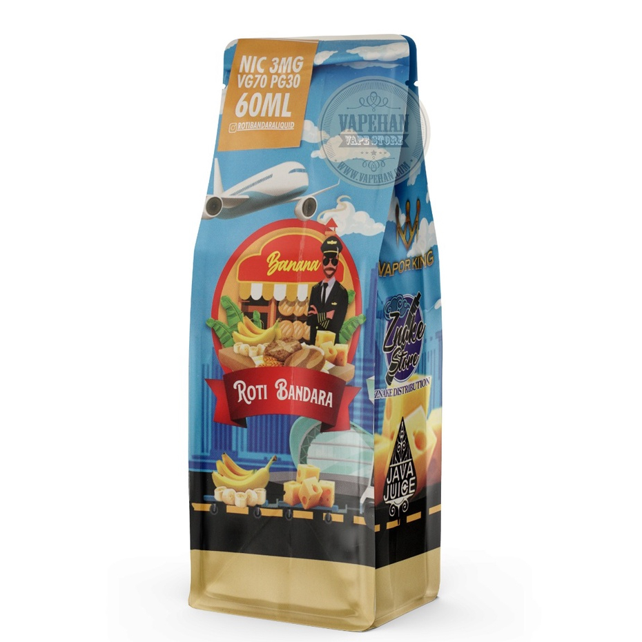 Jual Liquid Vape Roti Bandara V2 Banana 60ML By Java Juice Indonesia