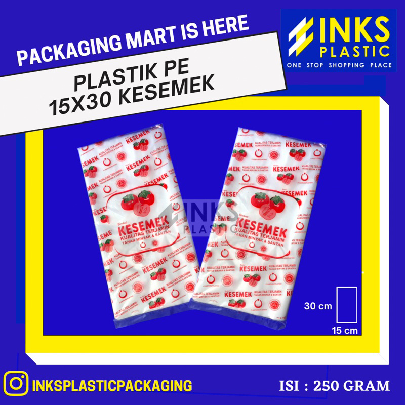 Jual Plastik Pe Ukuran 15x30 250 Gr Shopee Indonesia 4177