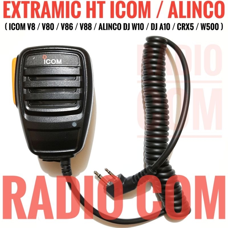 Jual EXTRA MIC HT ICOM V8 V80 V88 U80L EXTRAMIC HT ALINCO A10 W10