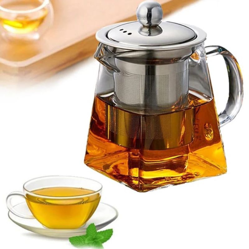 Jual Teko Kaca Tahan Panas Dingin Saringan Bening Murah Teh Chinese Teapot Maker Shopee Indonesia 2557