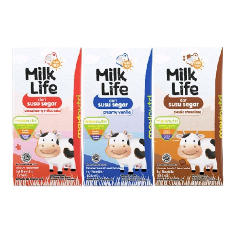 Jual SUSU UHT MILK LIFE BT21 @115ml (SATUAN) | Shopee Indonesia