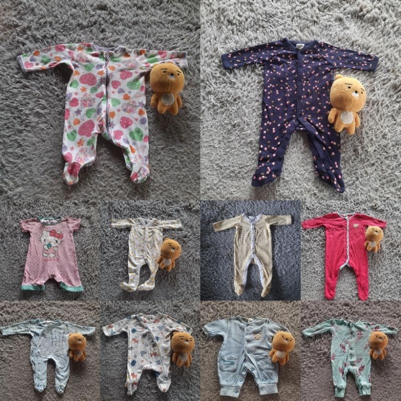 Jual preloved sleepsuit jumpsuit romper hello kitty low fire danger