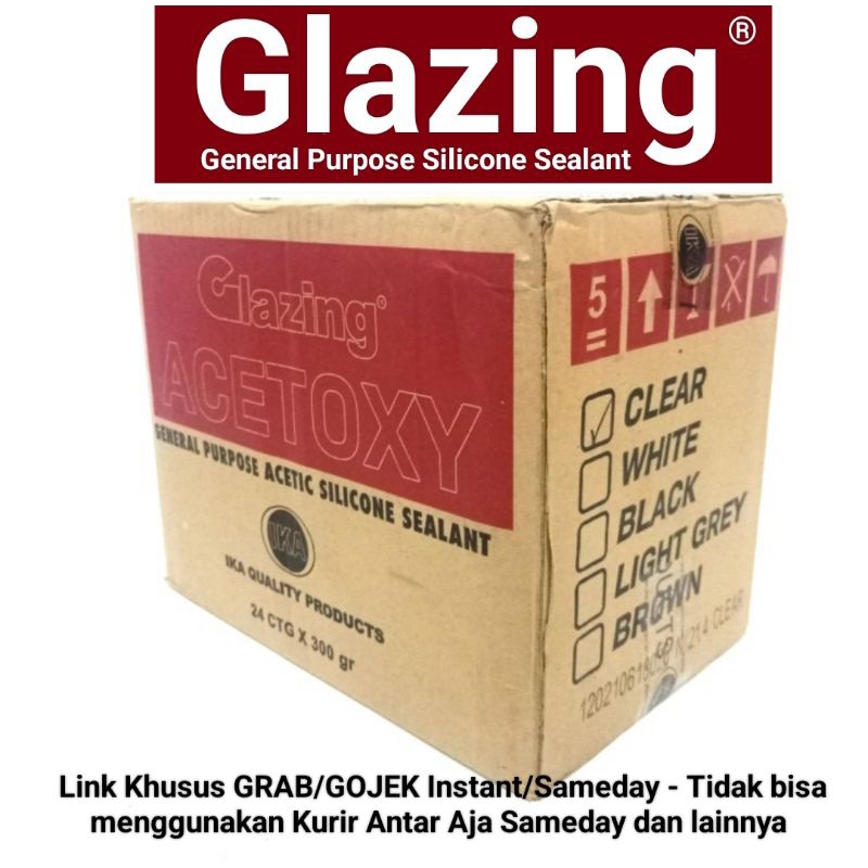 Jual Lem Silikon Kaca Glazing Acetoxy Silicone Sealant Acetic Link Grab Gojek Shopee Indonesia