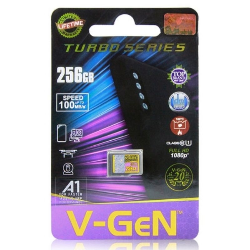 Jual Memori Micro SD VGen 256 GB Memory Card 256gb Class 10 Turbo Vgen