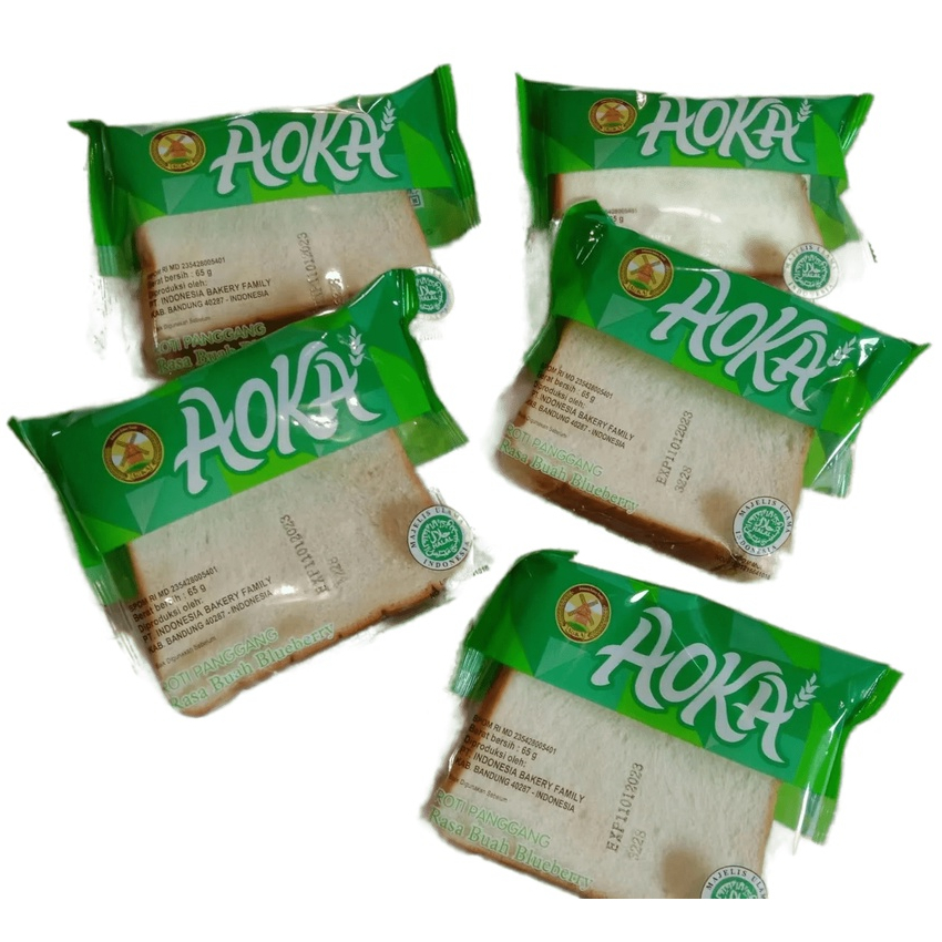 Jual AOKA ROTI PANGGANG 65gr COKLAT VANILA SUSU KEJU MIX FRUITS ...