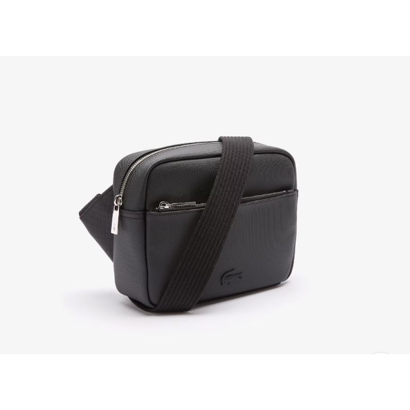 Jual SALE!!! TAS SELEMPANG LACOSTE WAIST BAG BLACK LEATHER NEW ORIGINAL Shopee Indonesia