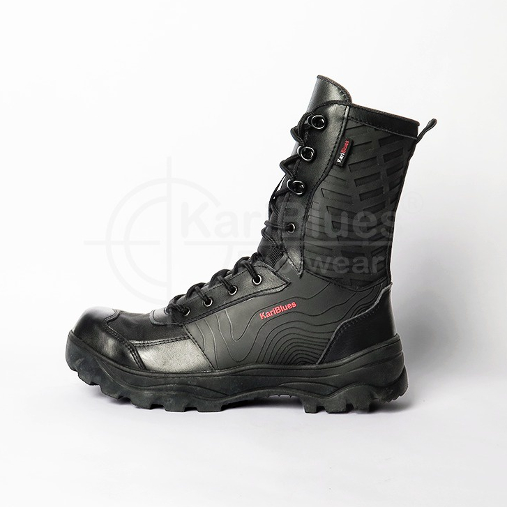 Jual Sepatu Safety Boots Tni Polri Sepatu Jatah Pdl Kulit Kariblues Shopee Indonesia