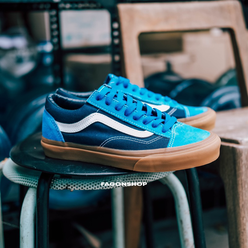 大幅値下/メール便OK/日本製 VANS Style36 (Gum)True Nvy/Dress Bluees