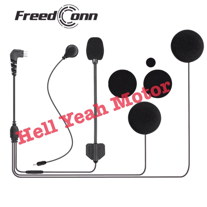 Jual Mic hard + Soft cord Speaker Bluetooth intercom Freedconn R1 Plus ...