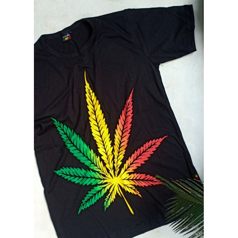 Jual DJATIESHOP x JATIMAIKA tjh kaos daun rasta rastafari tshirt ...