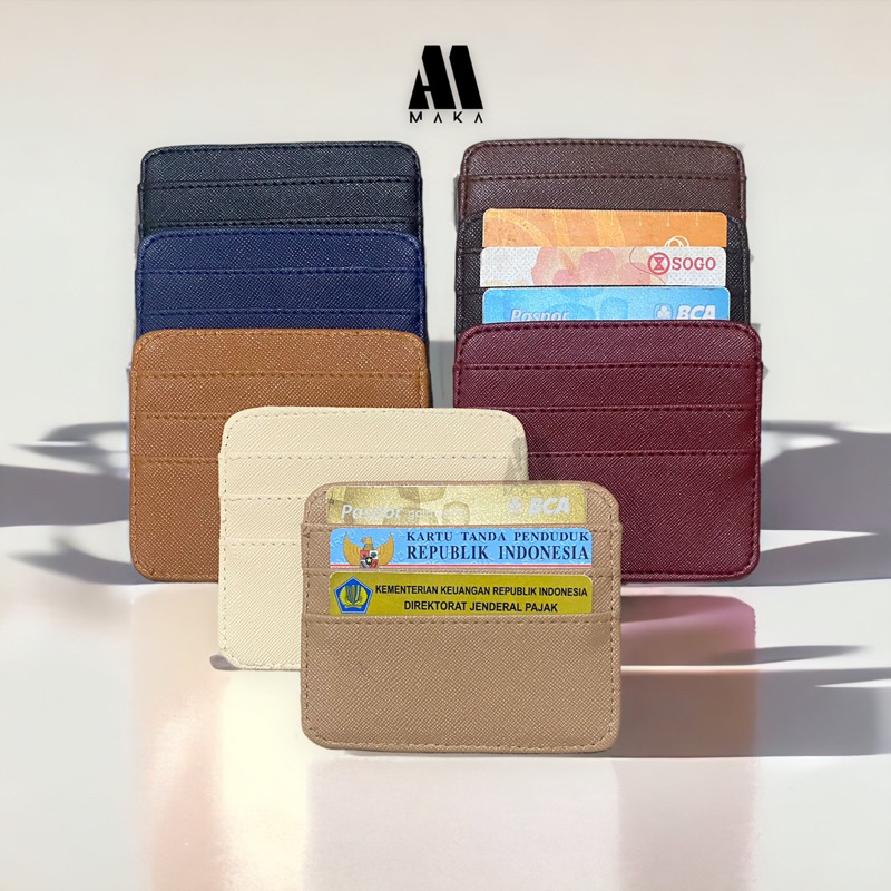 Jual CARD WALLT SYNTHETIC LEATHER / DOMPET KARTU WANITA 6 SLOT / TEMPAT ...