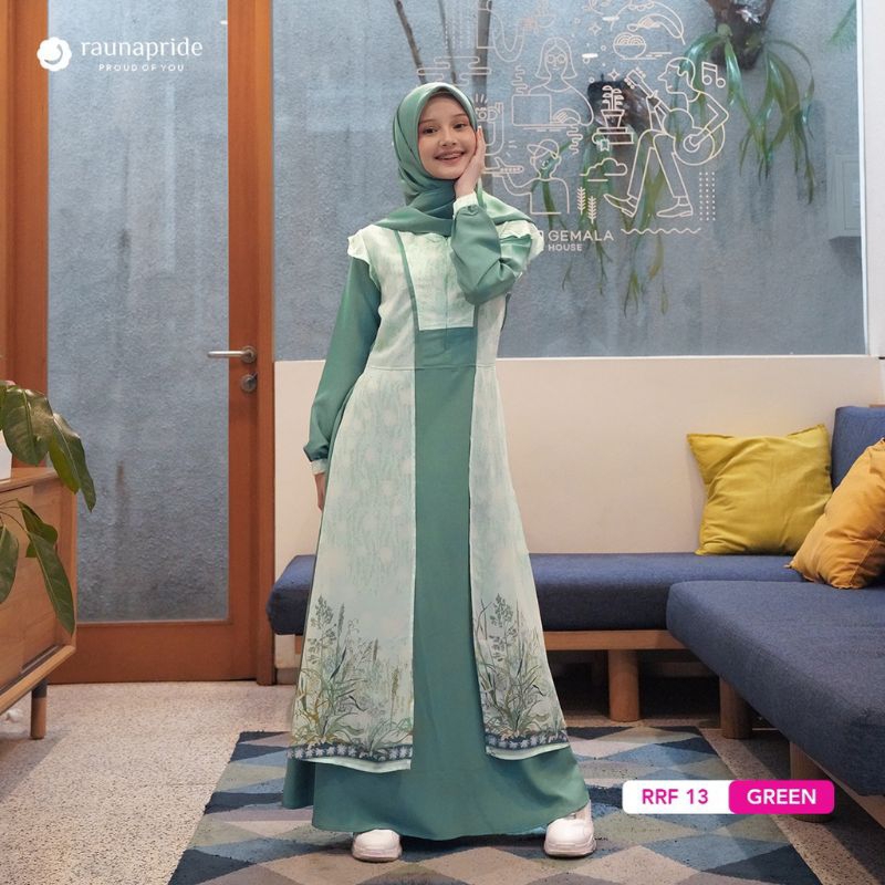 Jual Rauna Gamis Remaja Kekinian - RGF 13 - Fashion Muslim | Shopee ...